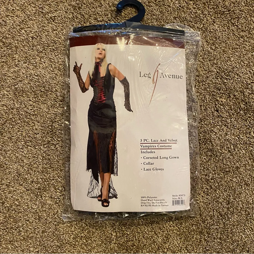 Vampire Halloween Costume Women’s Size M/L - Image 2