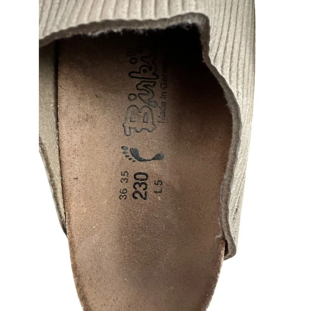 Ladies Birkenstock 230 36 L5 ribbed corduroy slides birkis - Image 7