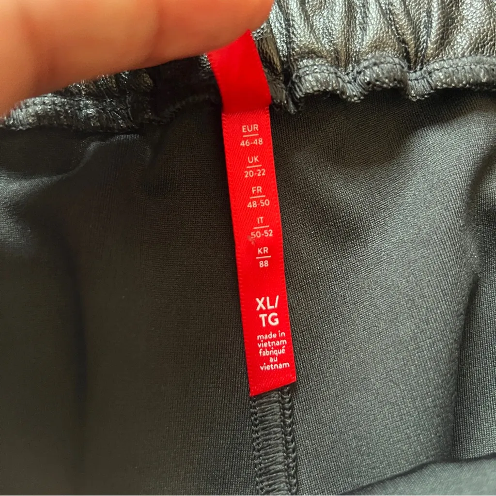 SPANX Faux Leather-Like Jogger Elastic Waist‎ Pull On Relaxed Fit Casual Size XL - Image 16