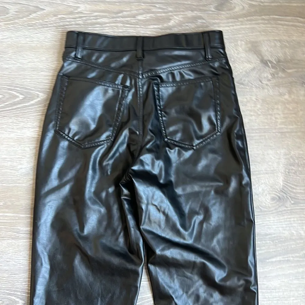 Abercrombie and Fitch Curve Love Vegan Leather 90s Straight ultra high rise - Image 11