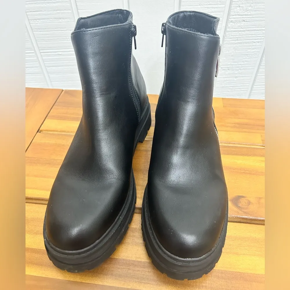 Nine West Womens Pulls 3 Black Ankle Boots - Image 4