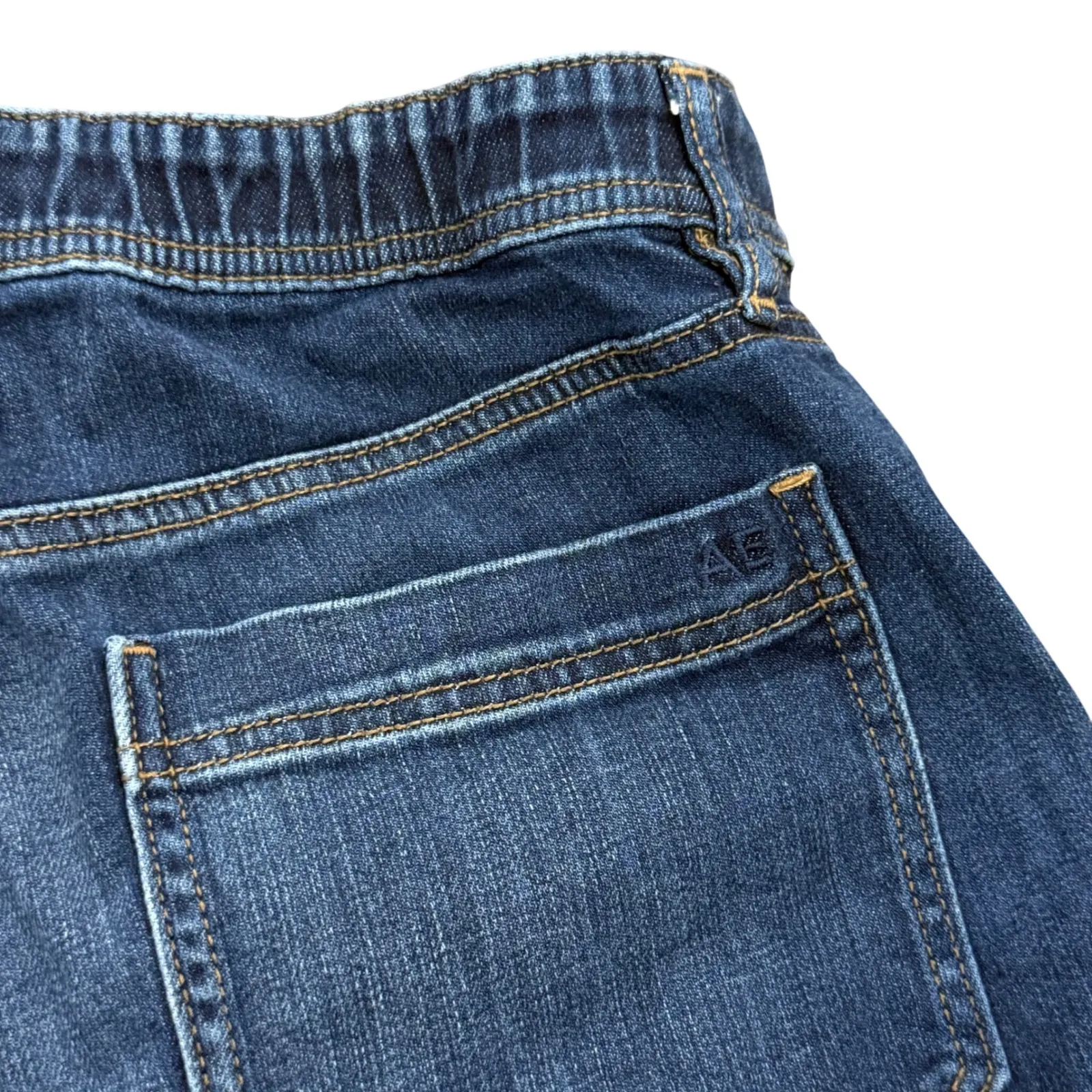 American‎ Eagle Stretch Denim Cuffed Shorts Blue Wash Womens Size 2 - Image 4