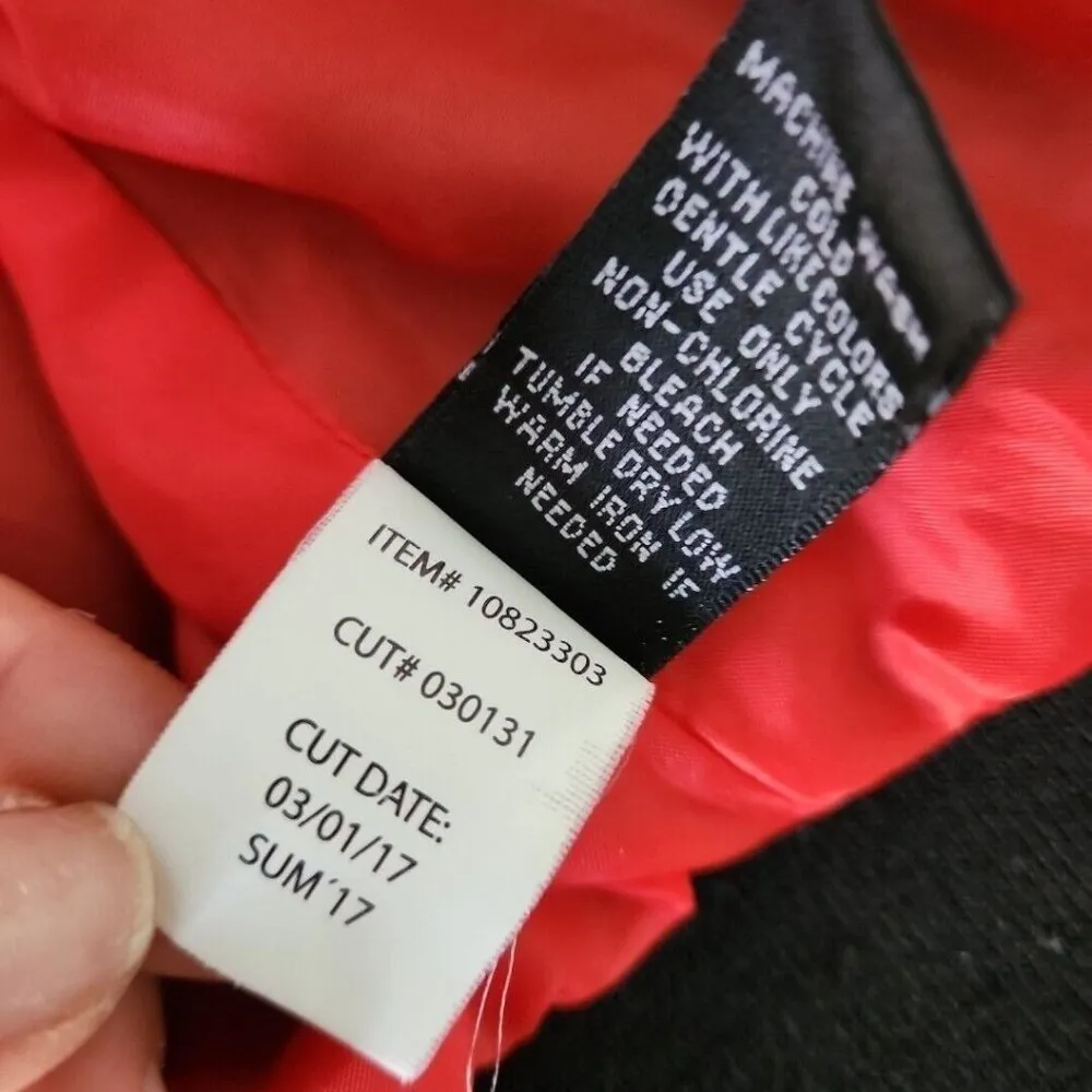 TORRID Black Whatever 92 Love Oh Yeah Patch Bomber Zip Up Jacket Coat Size 1/XL - Image 12