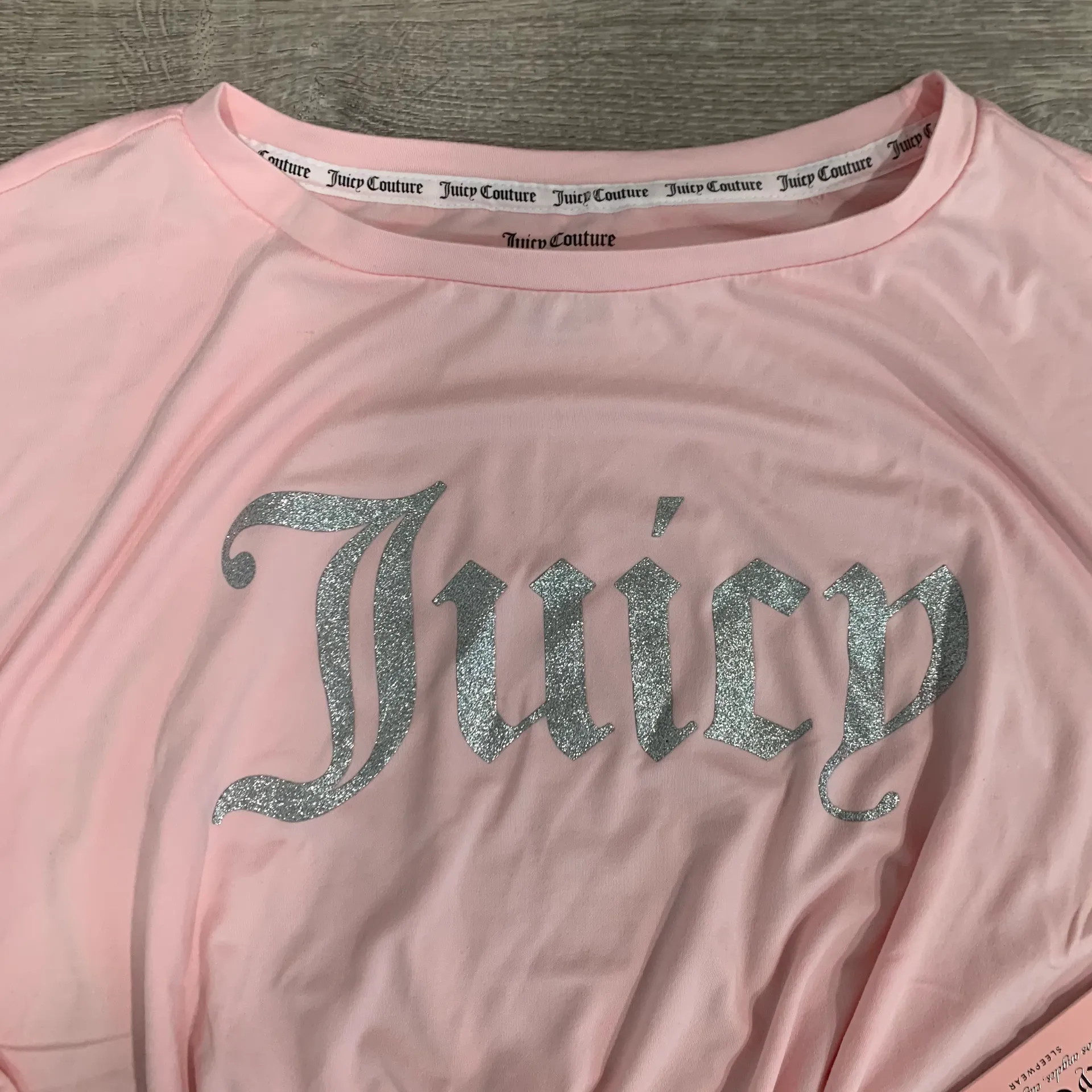 NWT  Pink Pajama Loungewear Set Jogger Style Large  - Image 3