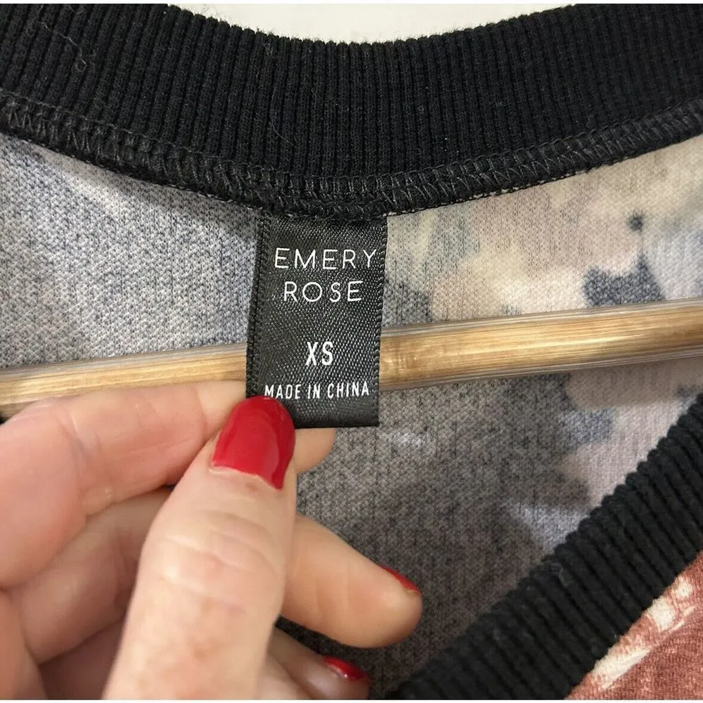 NWOT Shein XS Floral Sweater Long Sleeve Casual Everyday Modern Emory Rose - Image 4