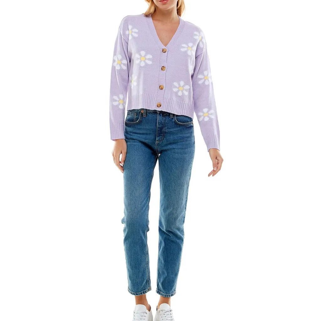 NWT Ultra Flirt Button Front Daisy Cardigan - Image 2