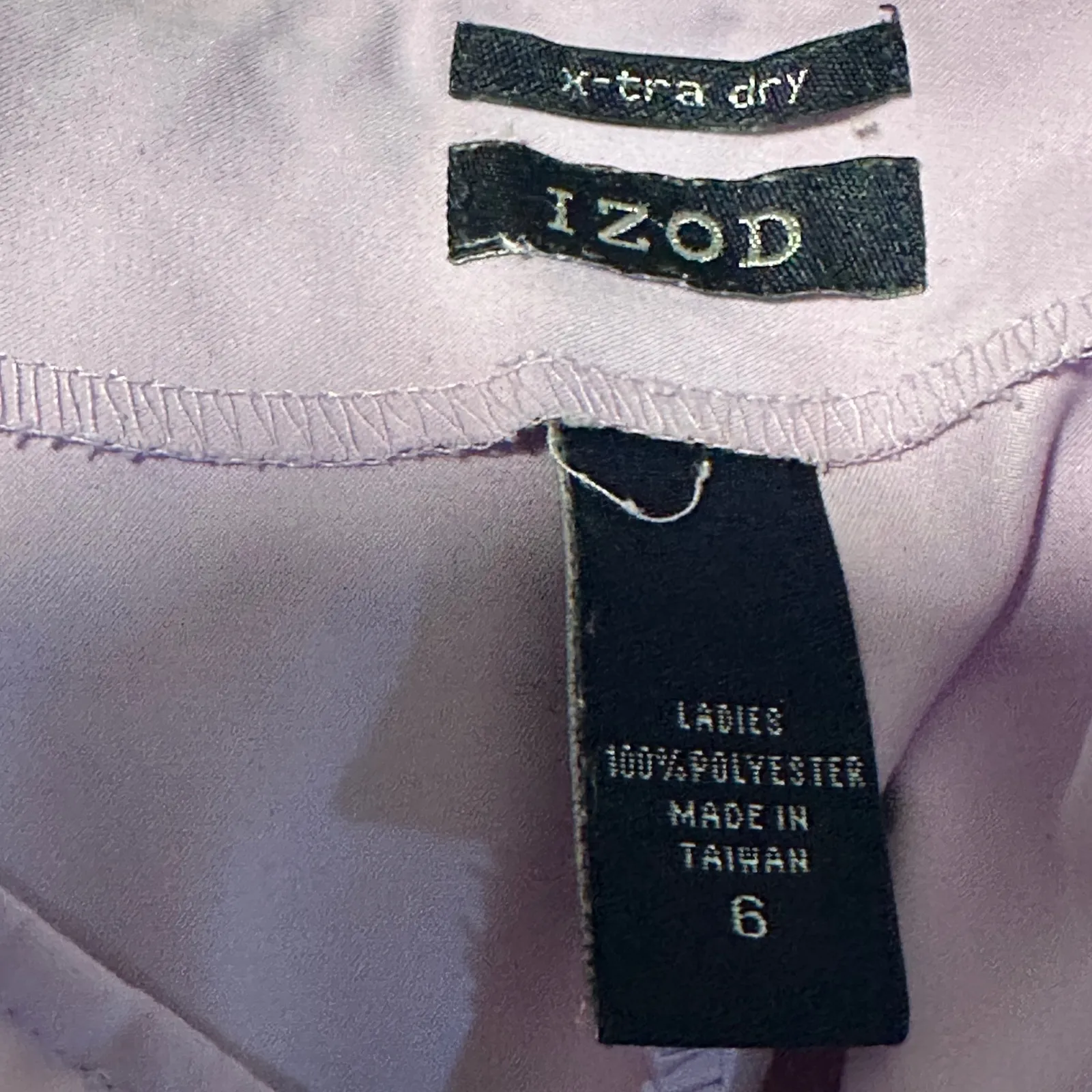 IZOD Womens Skort X-Tra Dry Lilac Purple‎ Mini Cargo Buckle Accent Size 6 - Image 9