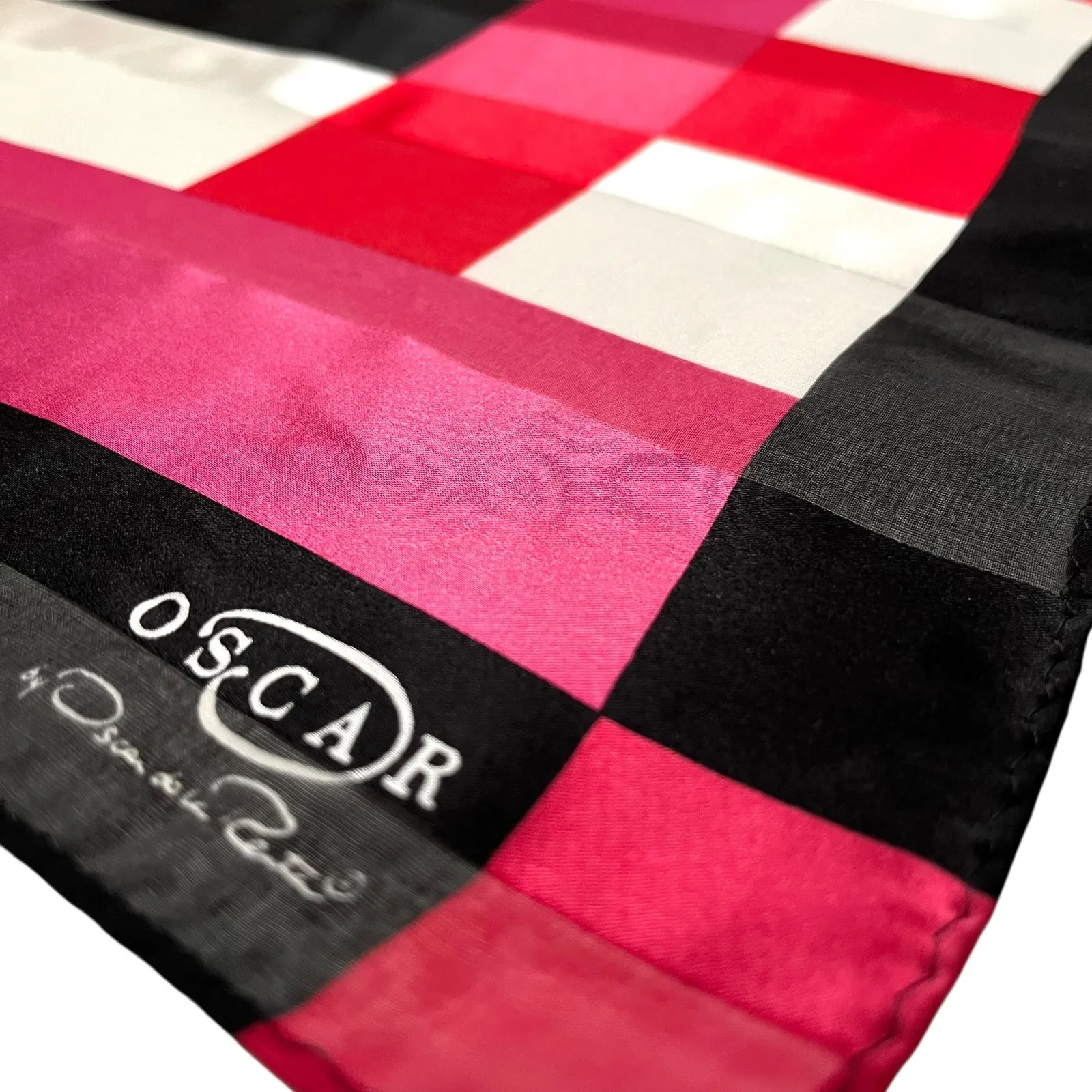 Oscar by Oscar de la Renta Silk Scarf Set: Two Vintage Square Neckerchiefs - Image 10