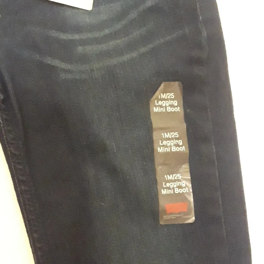 Levi's Dark Wash New Legging Mini Boot Denim Jean’s A37 - Image 3
