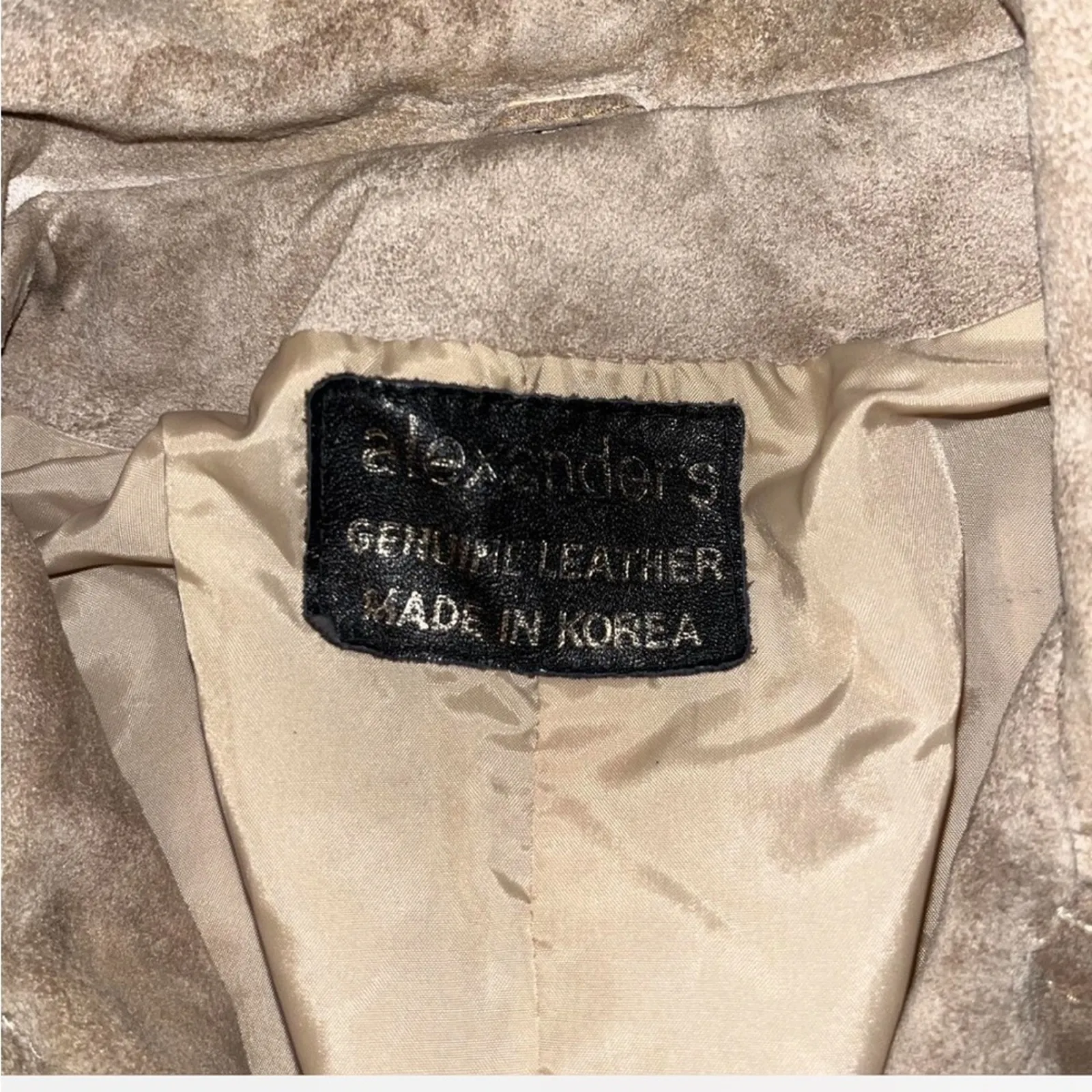 70s mod suede mini trench coat Gray - Image 4