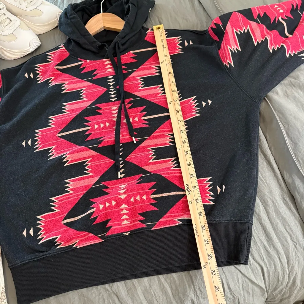 Lauren Ralph Lauren Southwestern Inspired French Terry Hoodie. Size Small. - Image 14