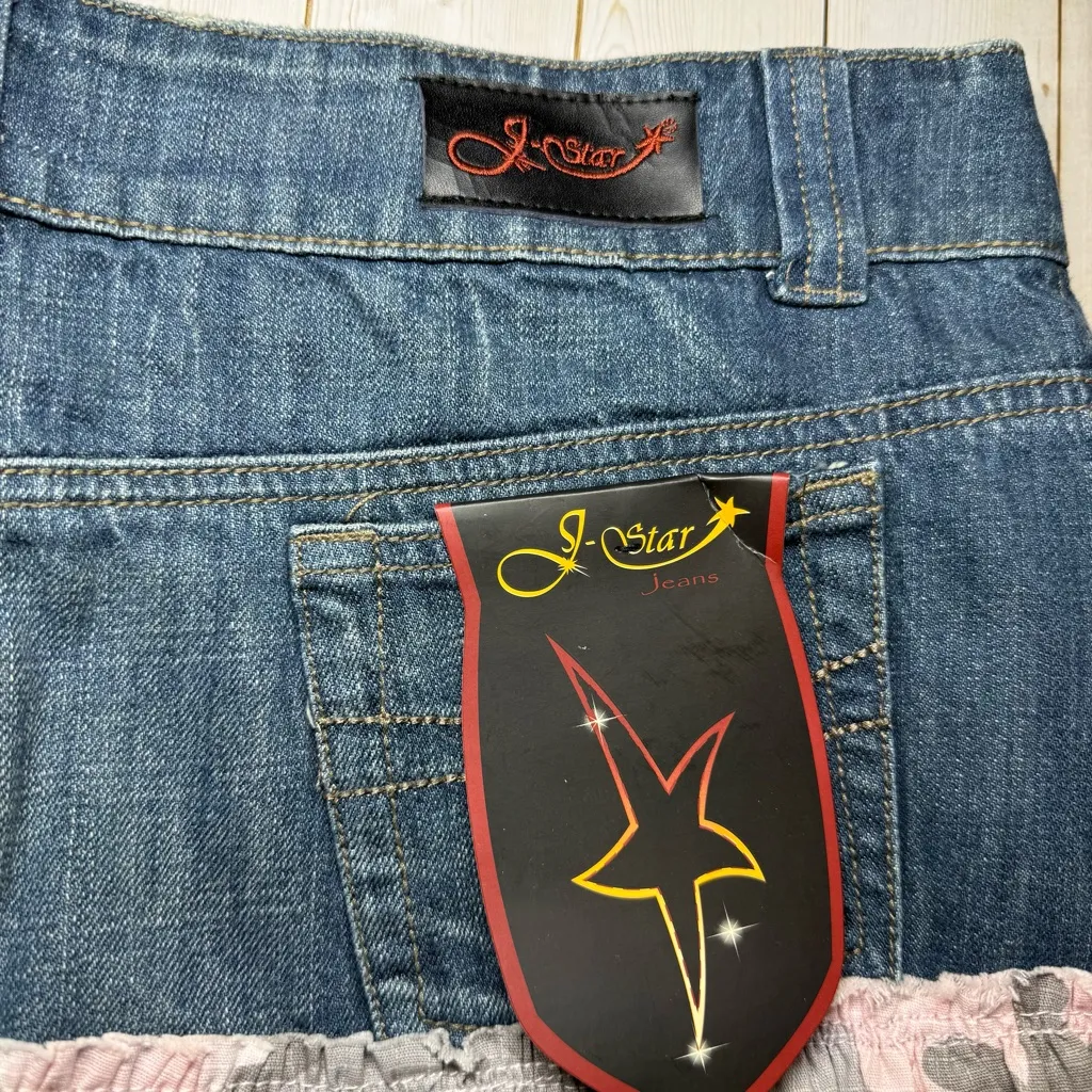 NWT Jean and Camouflage Y2K Mini Skirt Pink Size undefined - Image 4