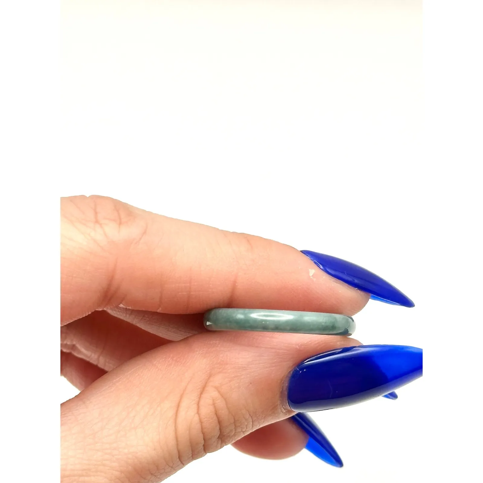 Jade Thin Band Ring Size 10.5 - Image 3