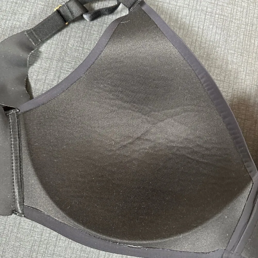 Soma 36D Vanishing 360 Wireless Bra Black Adjustable Smooth Comfort Back Closure - Image 6