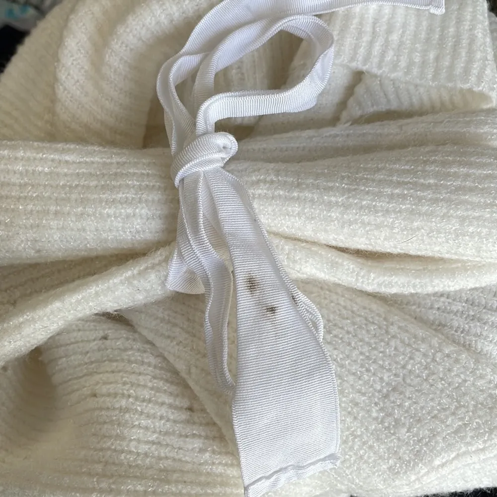 Mustard Seed Tie Sleeves White Sweater - Image 6
