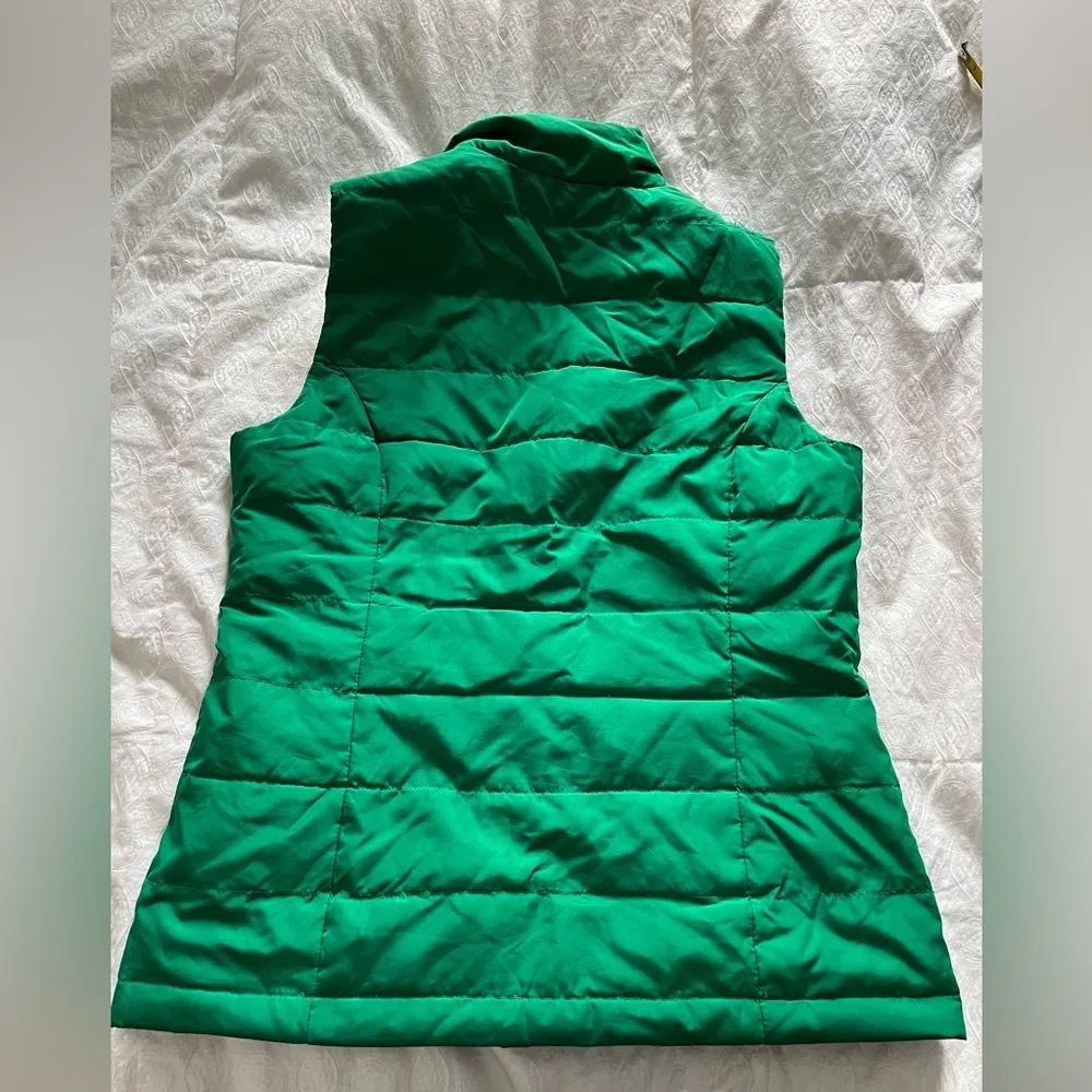 Green Quilted Down Women's Vest - Image 6