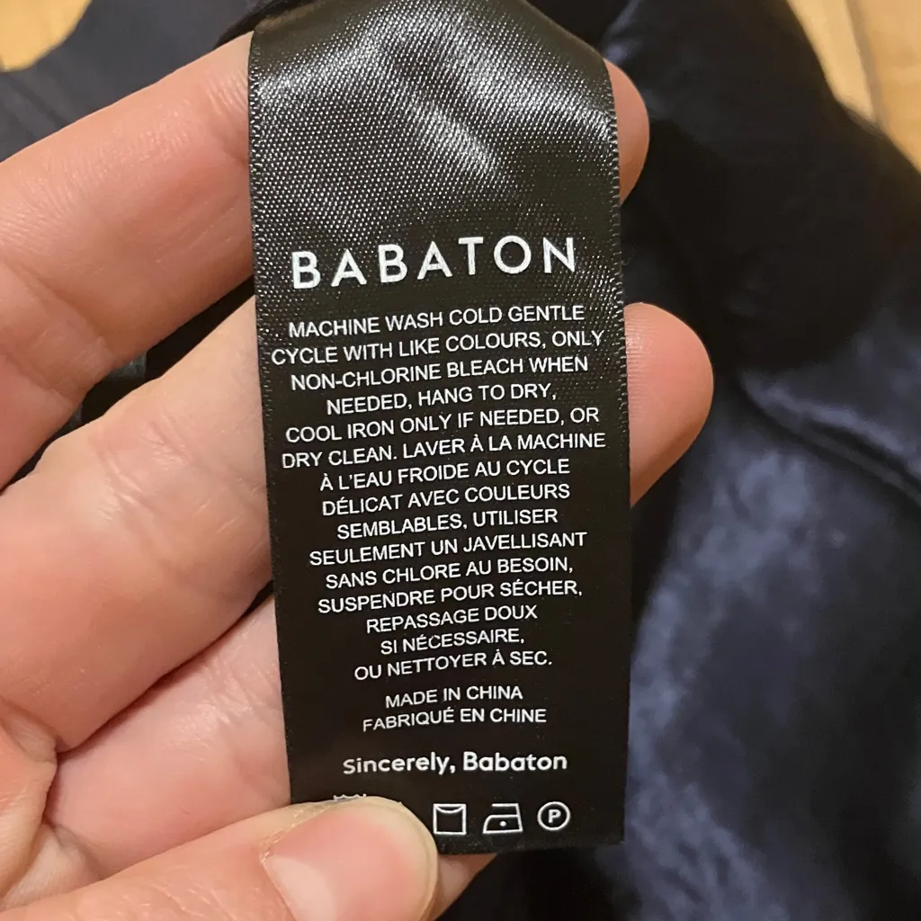 Aritzia Babaton Black Satin Slip Mini Skirt - Image 5