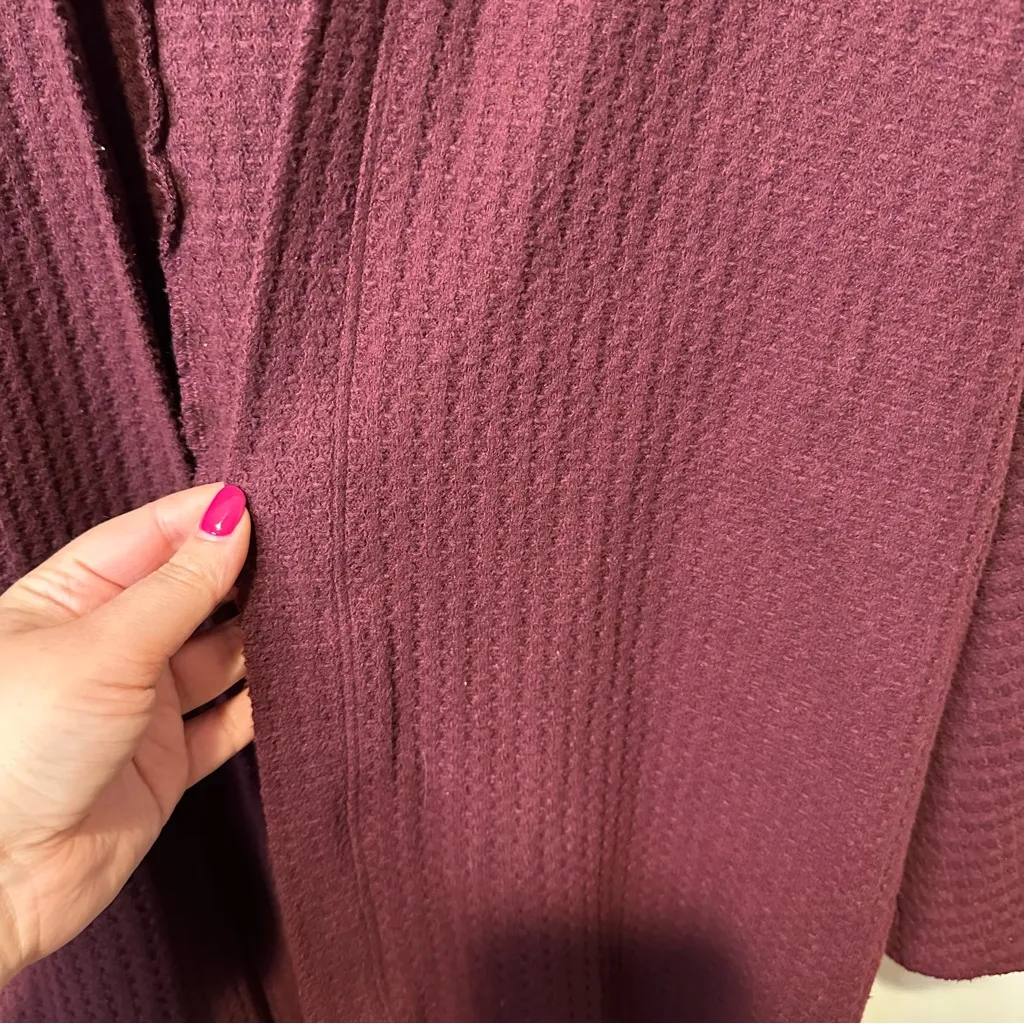 american eagle waffle knit cardigan sweater size medium - Image 3