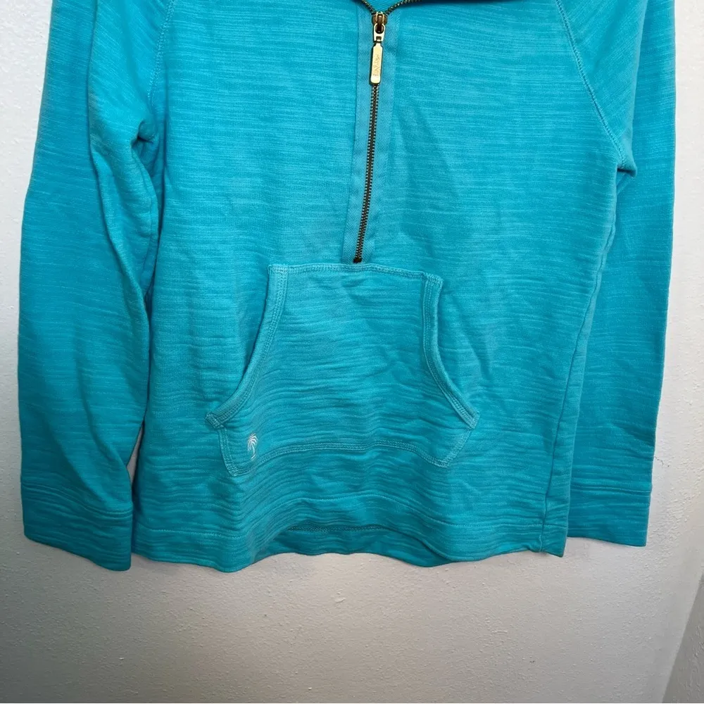 Lilly Pulitzer Popover Sweatshirt Bayside Pool Blue - Image 4