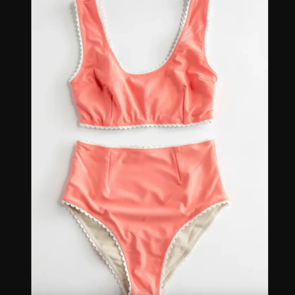 Hammies 60s Style Pink 2 Piece Bikini Set S - Image 7