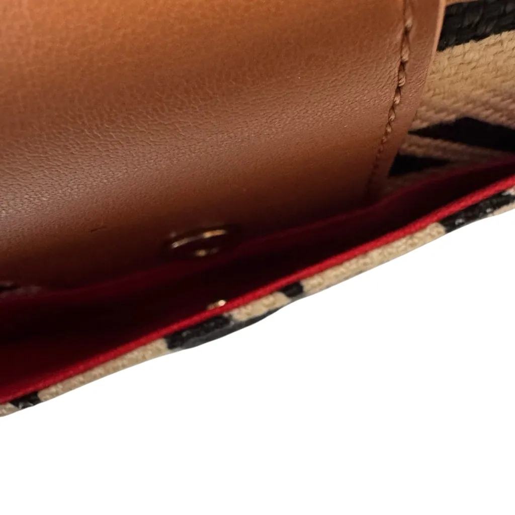 NWT Spartina 449 Stoddard Turnlock Wallet Houndstooth Black and Cream - Image 8