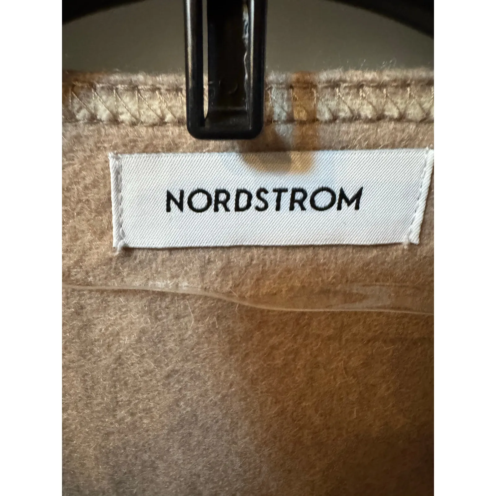 Nordstrom Reversible Wool Cashmere Ruana Poncho - Beige - Image 4