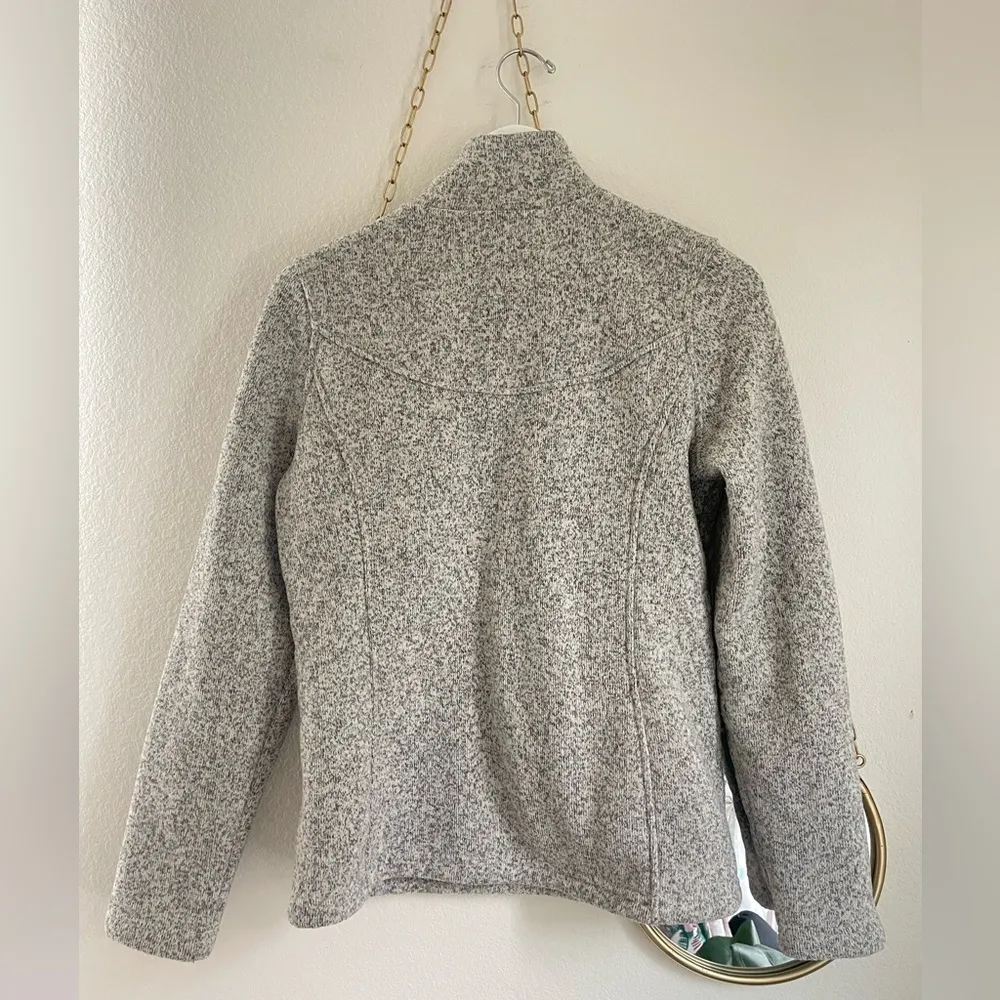 The North Face 1/4 Zip Pullover Knit Fleece Women’s Medium Gray - Image 5