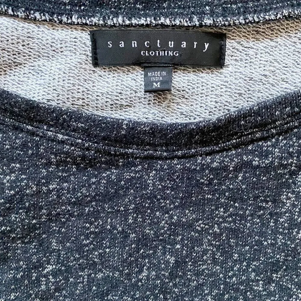 Revolve Sanctuary Knits Ornate Pullover Sweater Dark Gray -‎ M - Image 7