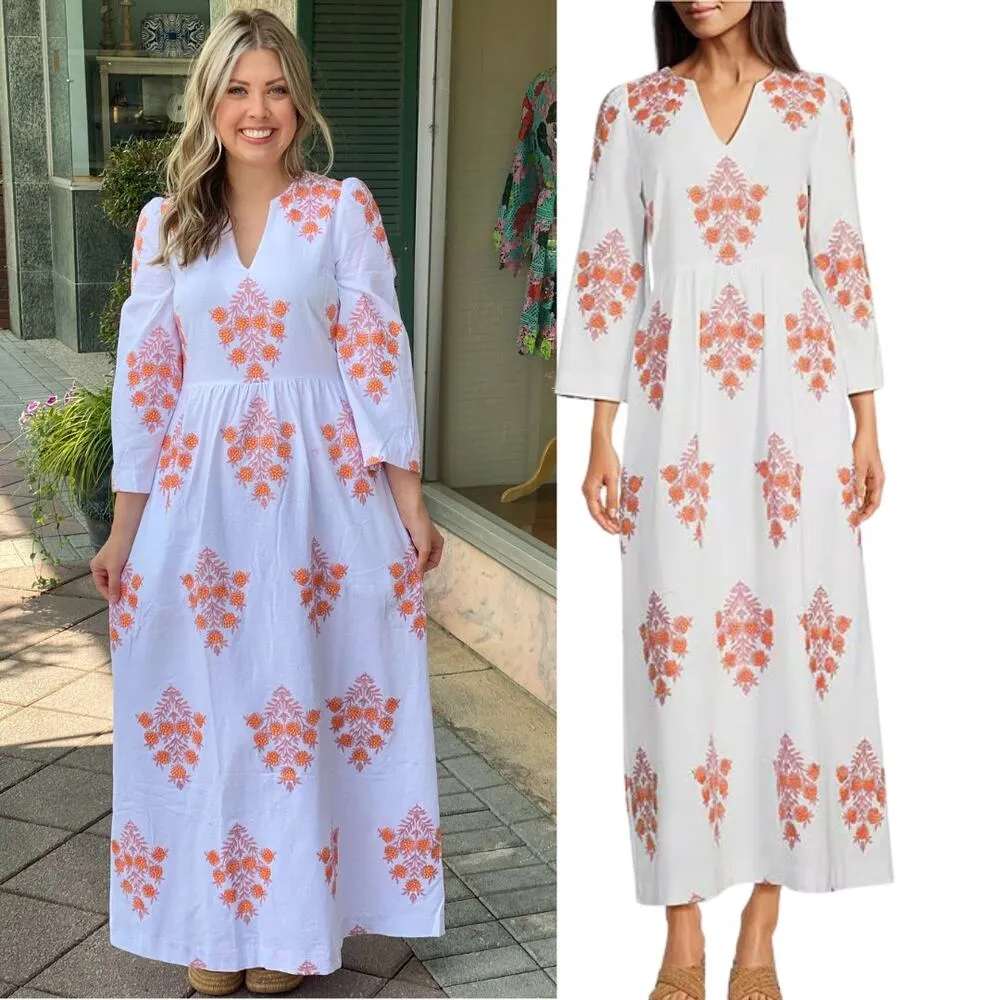 NEW Tyler Boe Lana Woven Floral Embroidered V - Image 12