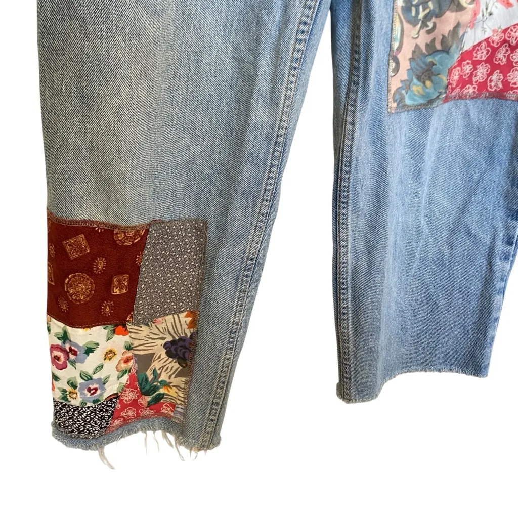 Levi’s X Nasty Gal Patchwork Jeans Embroidered Reworked Denim “After Party” - Image 6