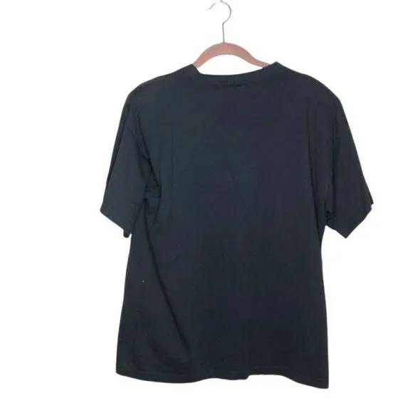 KG Sportswear Black T Shirt Poinsettia Cut Out Appliqué VINTAGE One Size Size undefined - Image 7