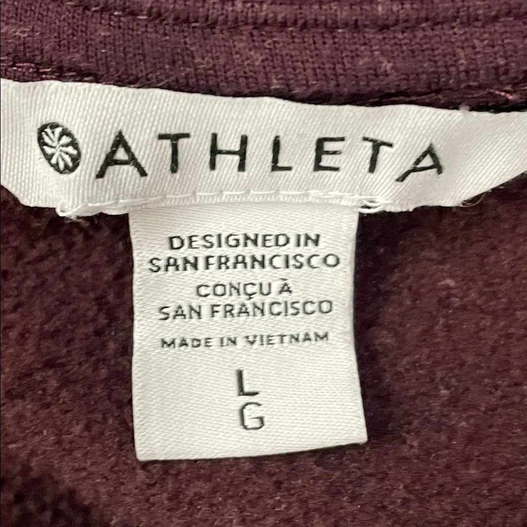 Athleta Athleta Recharge Sweatshirt in Spiced Cabernet - Image 5