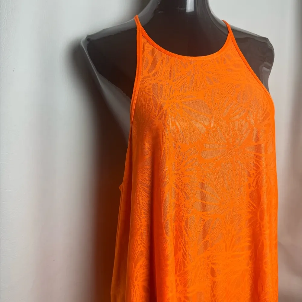 Fashion women’s Vibrant Orange swim sheer Top 4xL NWOT Size 4X - Image 5