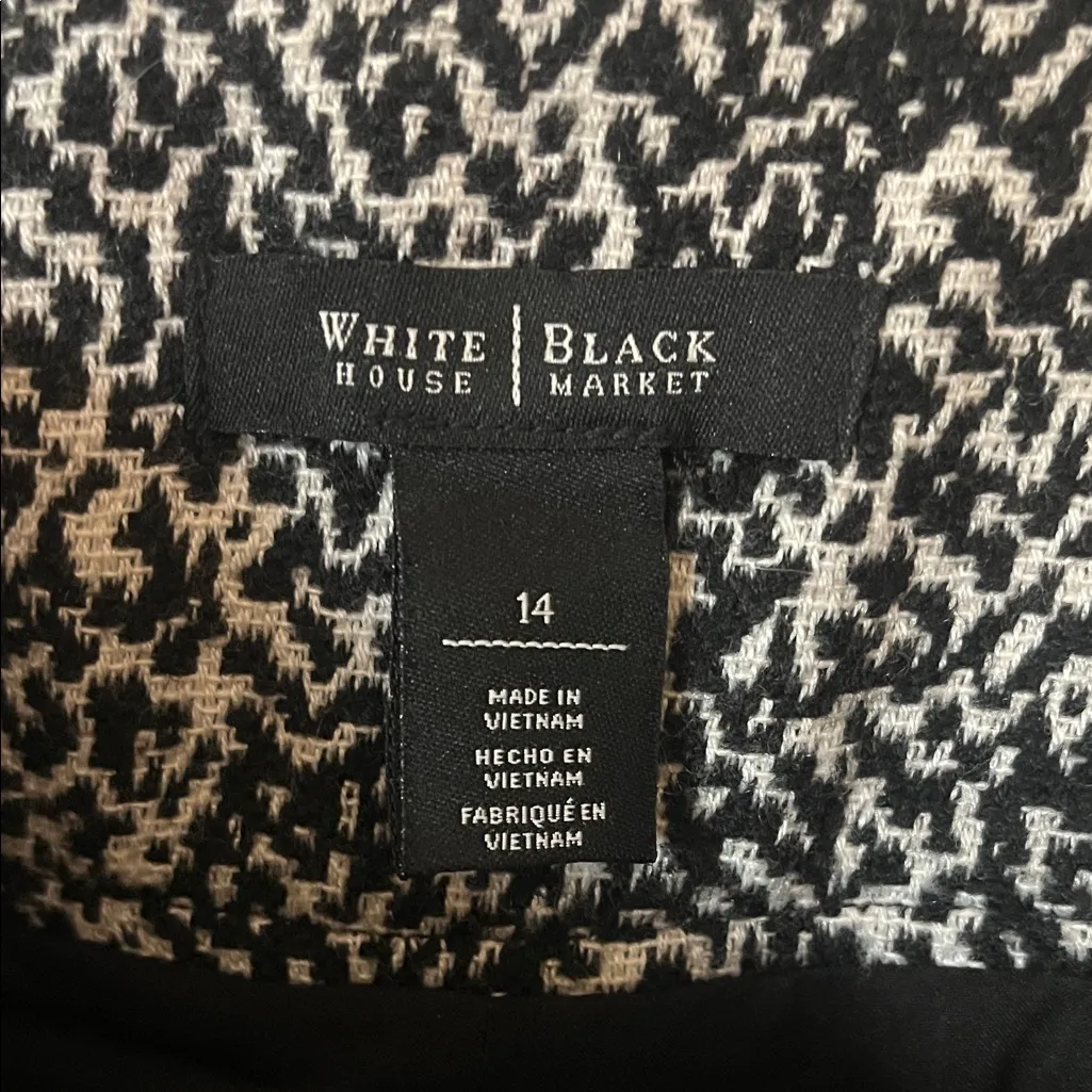 White House Black Market Black and White Pencil Skirt - Image 2