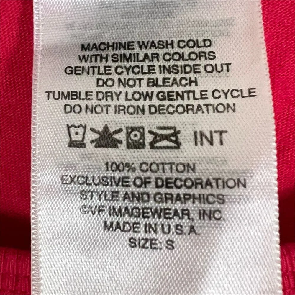 Harley Davidson of Charlotte NC Bright Pink Women's Tee Top Size Small - Image 5