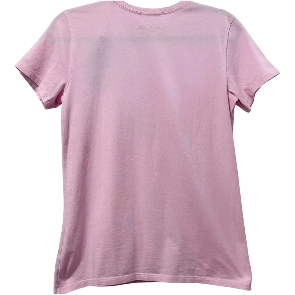 NWT Life is Good Women's Dry Day Martini Short Sleeve Pink Tee Shirt Size Small - Image 2