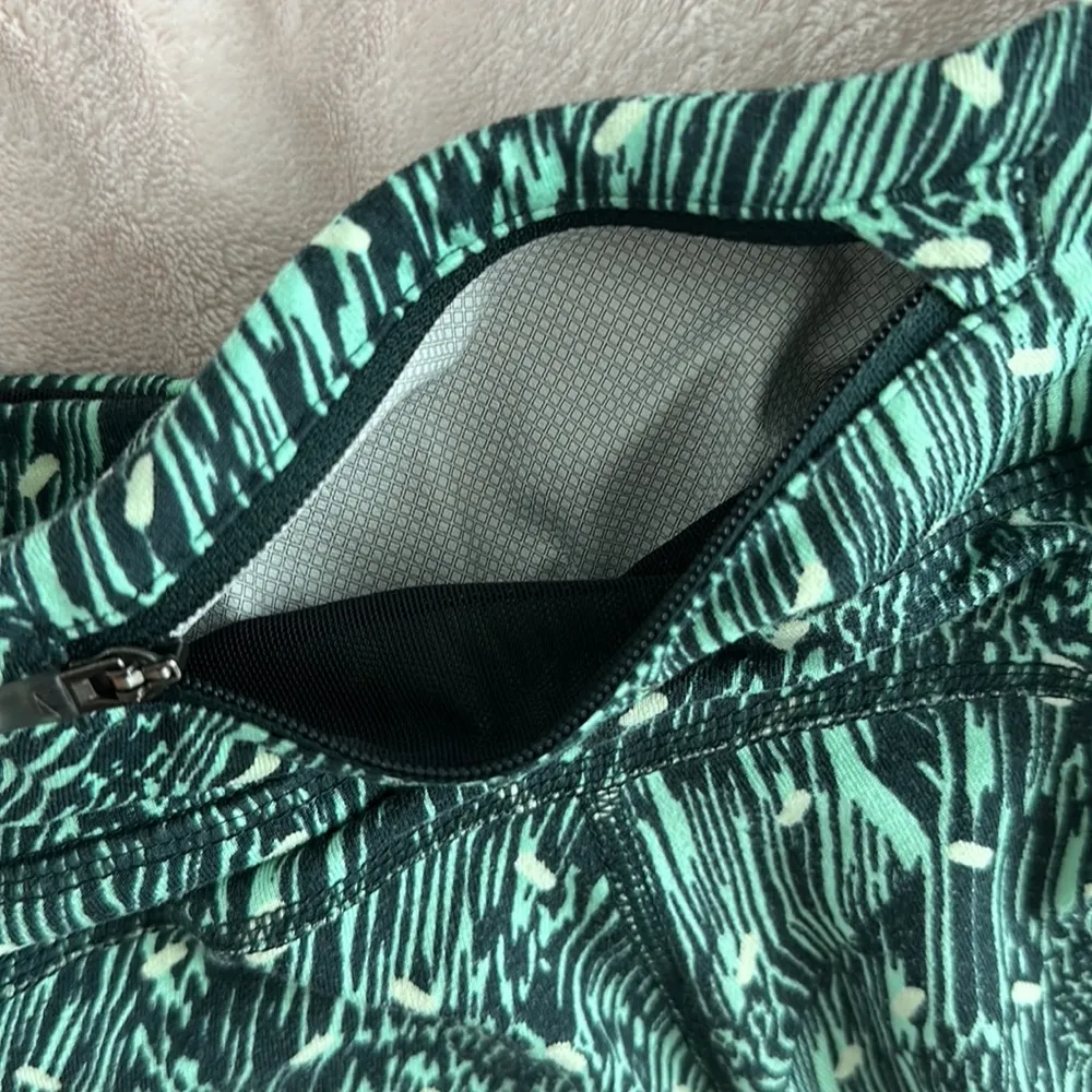 Soft Green Printed Nike Running Leggings Dri-Fit Comfy / Size Small - Image 14