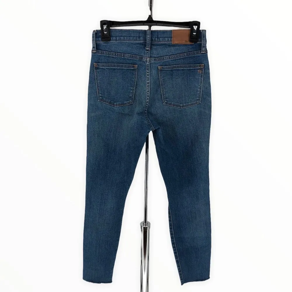 Madewell Jeans 9” High Rise Skinny Crop Jeans in Bruce Wash Distressed size 26 - Image 8