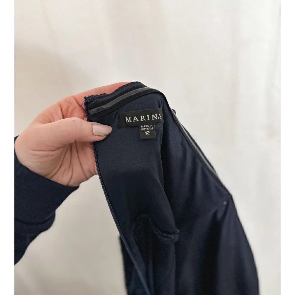 Marina cocktail dress Blue Size 12 - Image 3