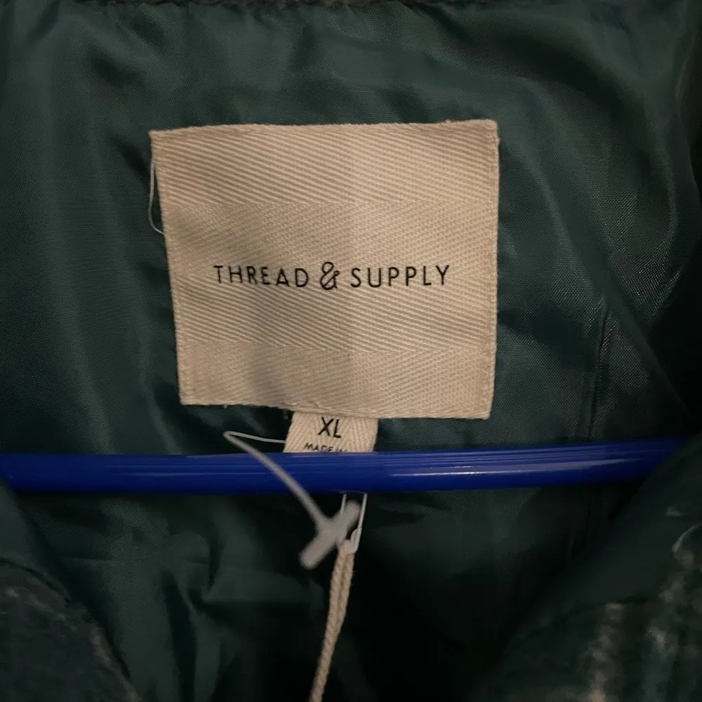NWT Shirt Jacket THREAD & SUPPLY XLARGE Green Size XL - Image 3
