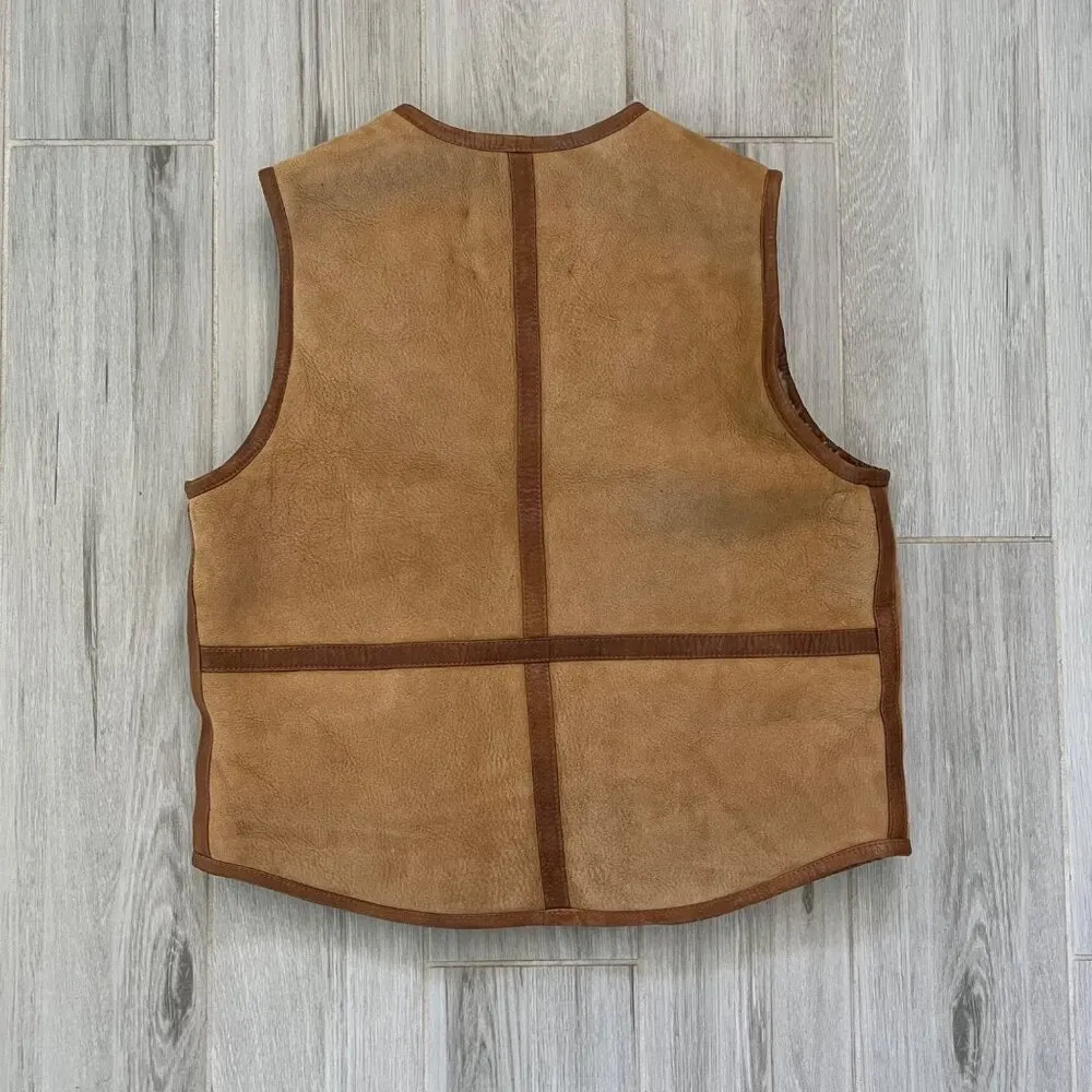 $525 NWT RE/DONE ZIP-FRONT SHEARLING VEST SZ SMALL - Image 7