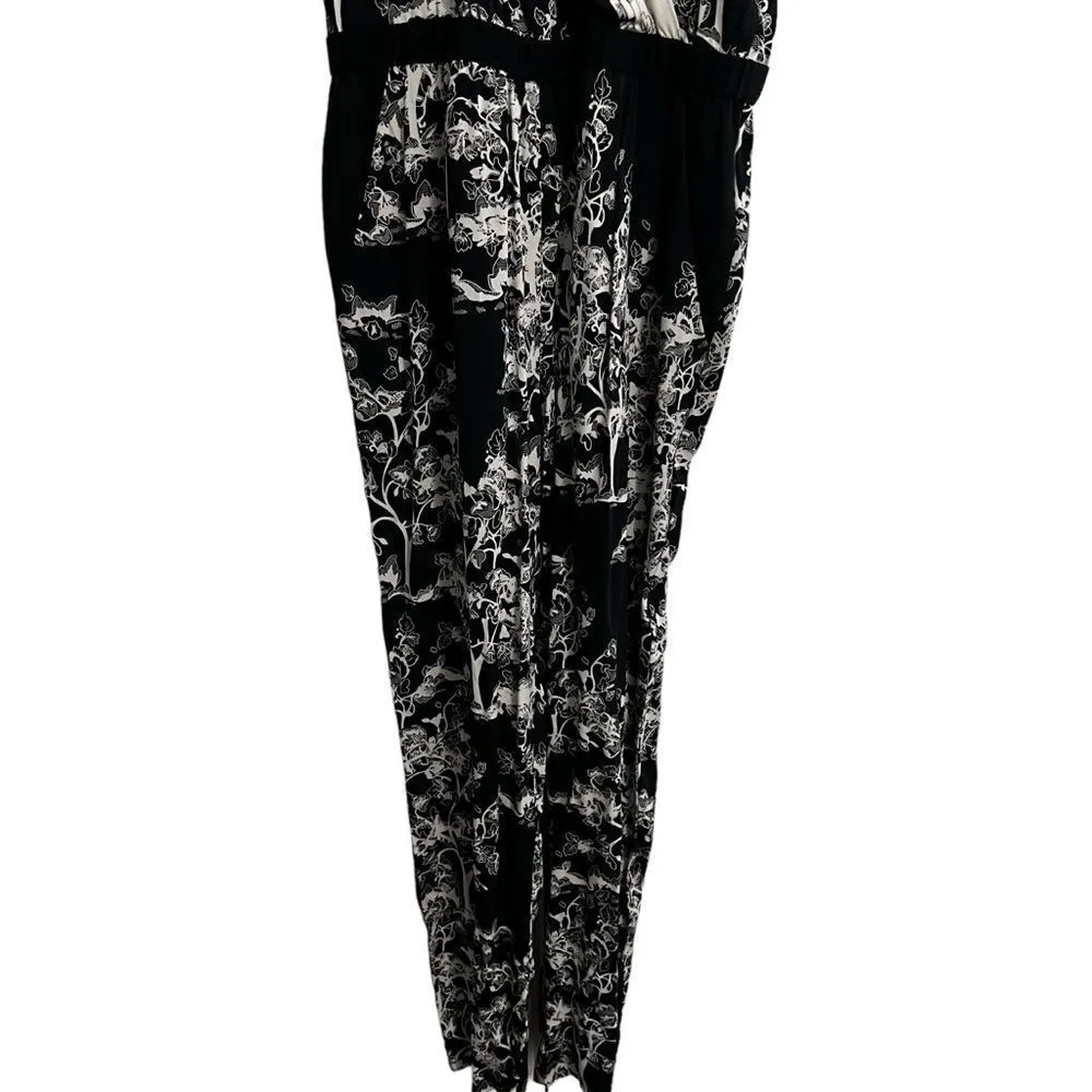 Diane Von Furstenberg Shanty Two Silk Floral Jumpsuit Size 2 - Image 5