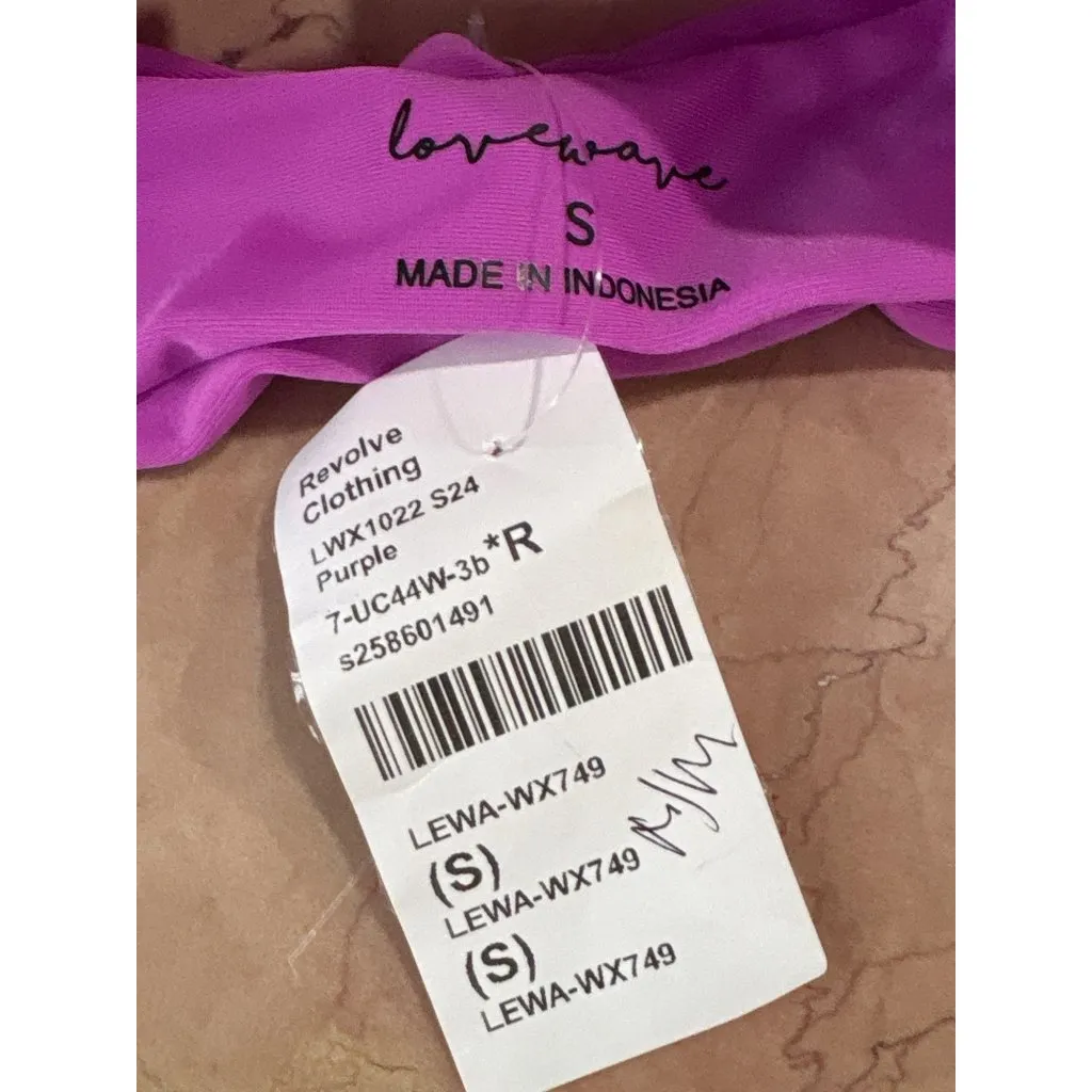 lovewave The Dundi Bikini Top in Purple Small New Womens Swimsuit - Image 7
