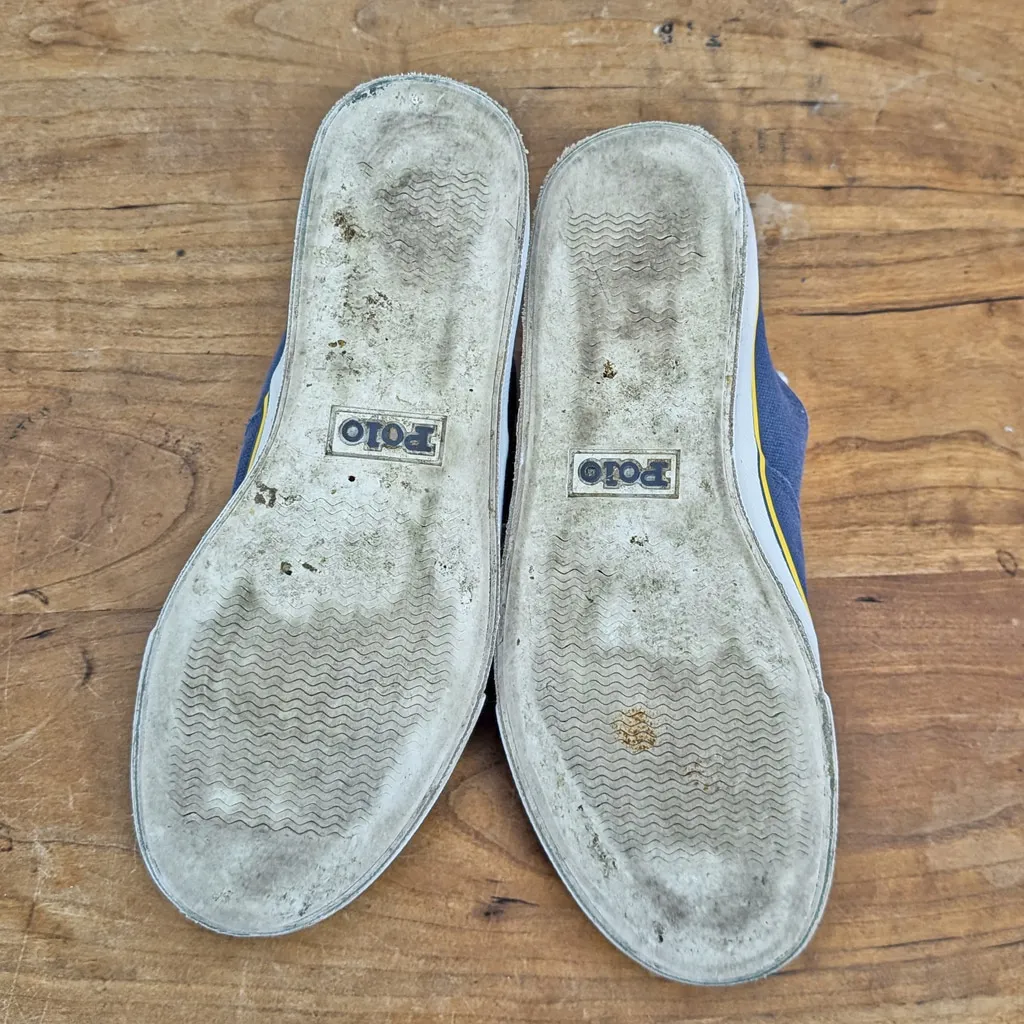 Polo Ralph Lauren Women's Blue Low Top Sneakers, Size 7.5B - Image 6