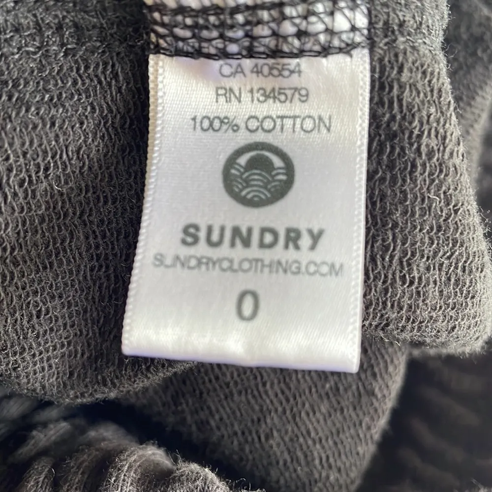 Sundry  Black Embroidered Joggers - Image 7