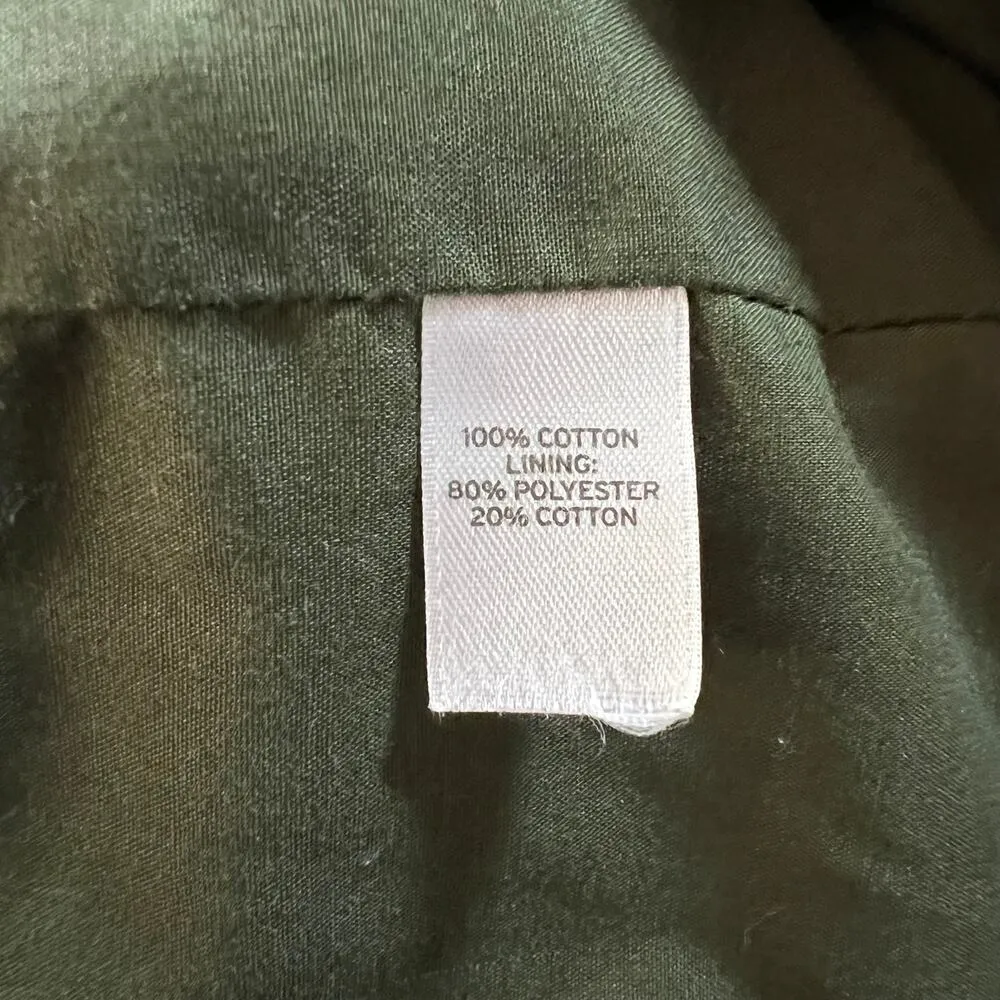 HINGE Women's Full Zip Utility Jacket Size Small Military Multi Pocket Casual - Image 8