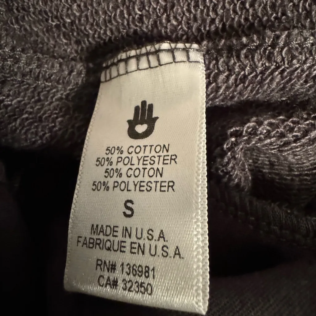 Spiritual Gangster Cropped Striped Leggings Women’s Grey Size Small - Image 10