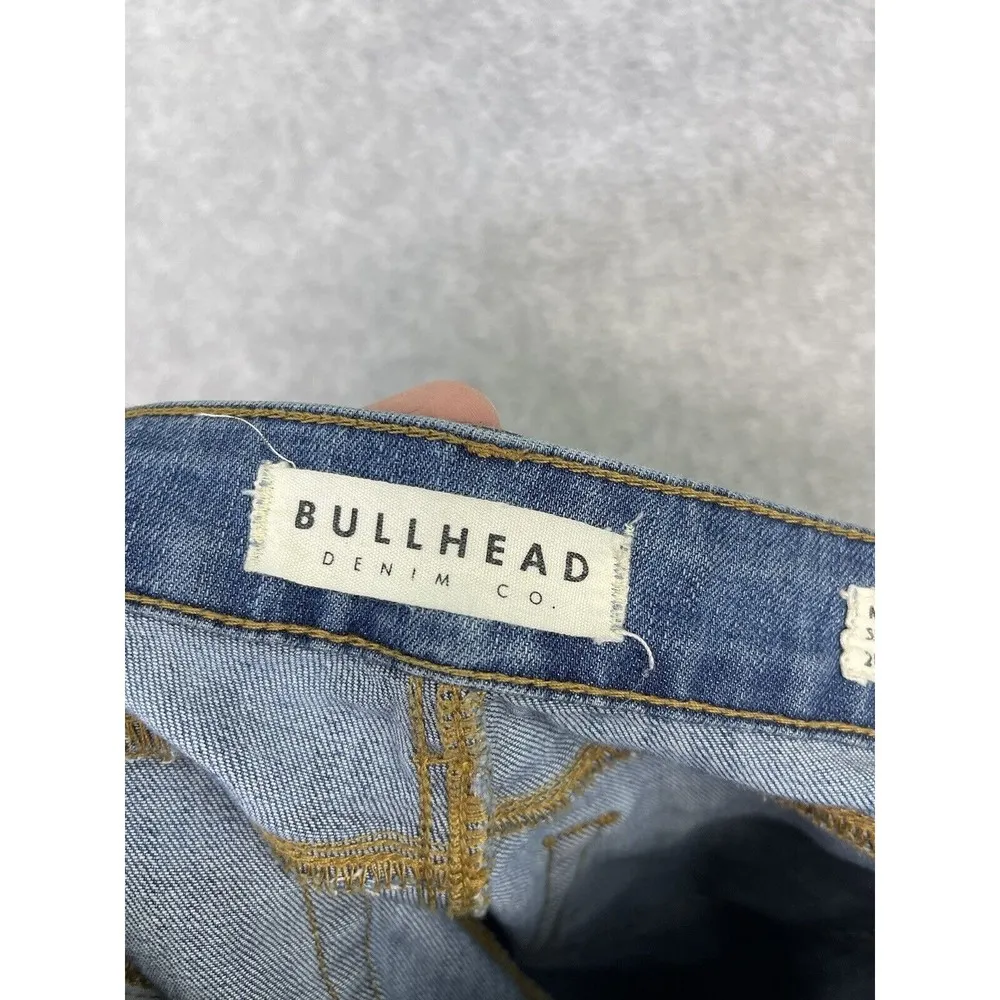 Bullhead Women's Jeans Skinny Blue Medium Wash Size 24 Mid Rise Skinniest - Image 4