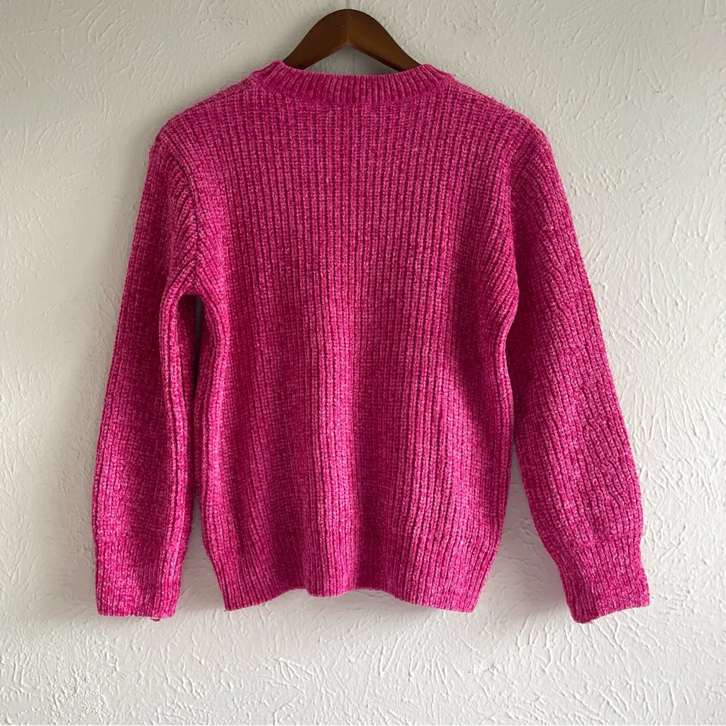 Cocovive Crew Neck Women's Sweater Size S NWOT Pink - Image 5
