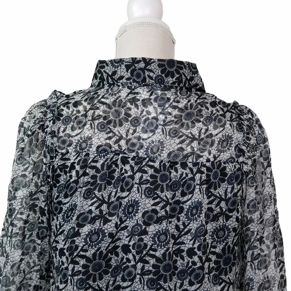 Walter Baker Jeny Ruffle Trimmed Georgette Blouse - Image 7